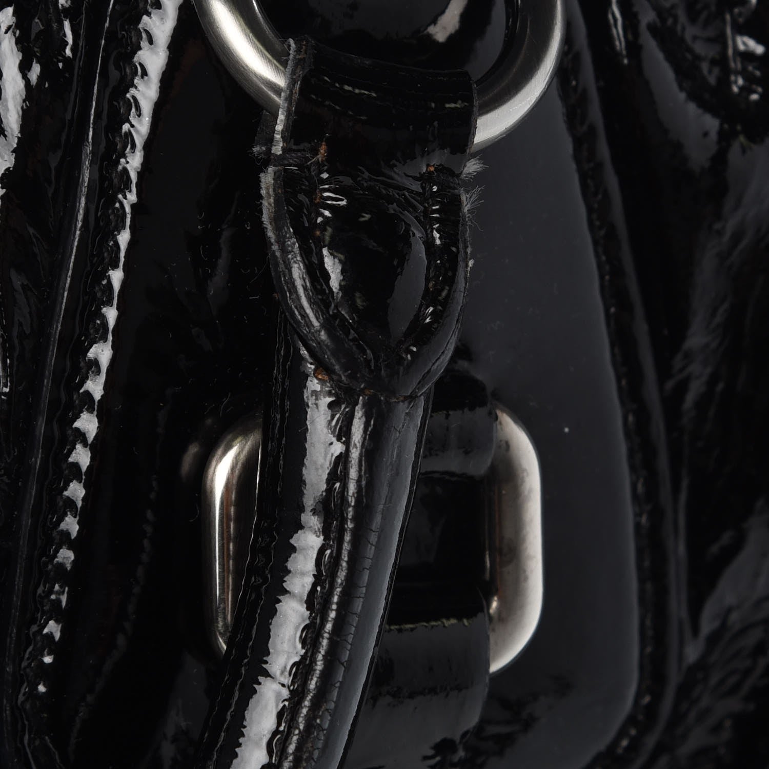 Prada Vernice Gaufre Tote Black 12 of 12
