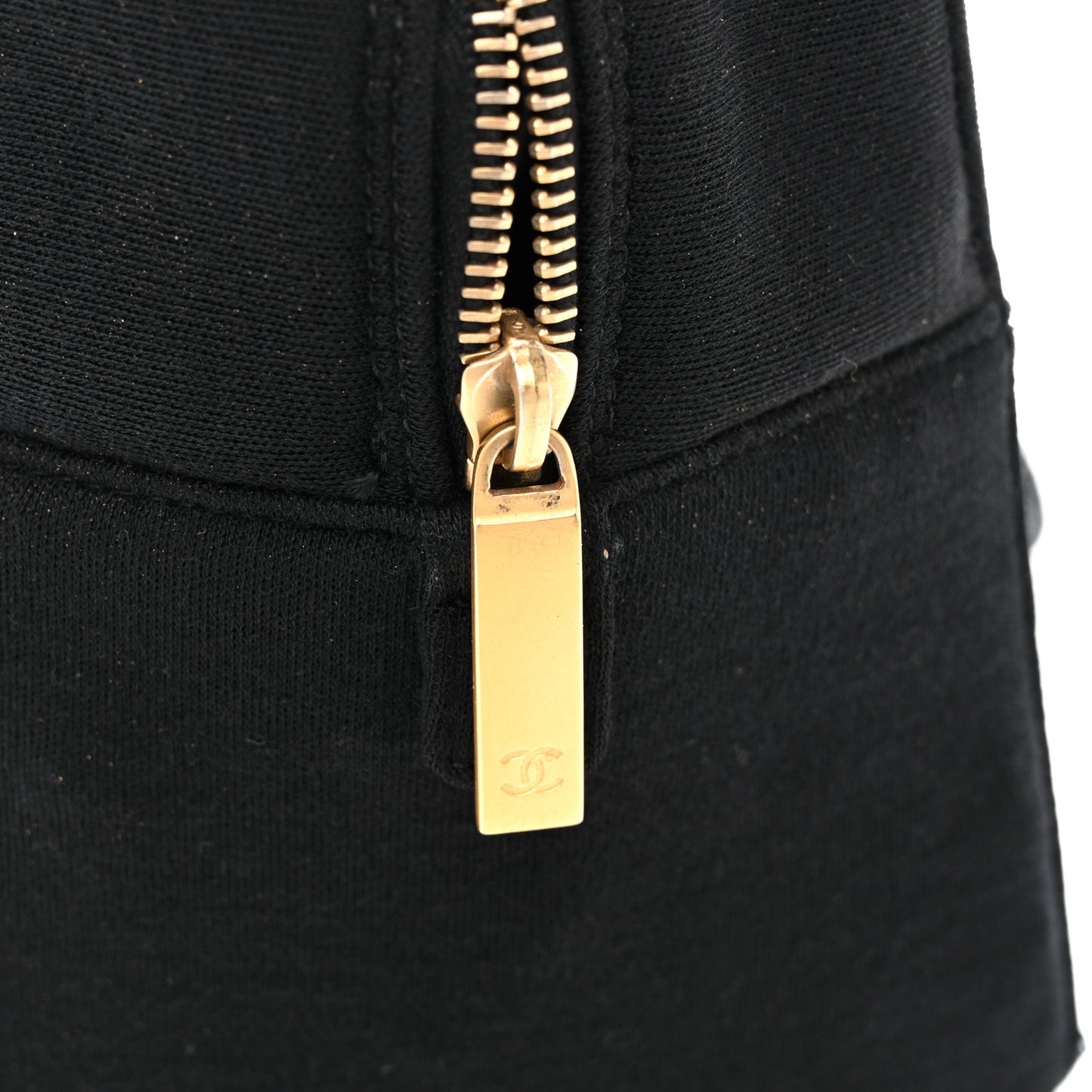 Jersey Square Quilted Bowler Black
