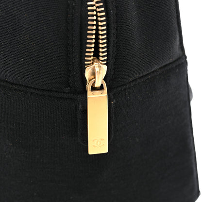 Chanel Jersey Square Quilted Bowler Black 15 of 15