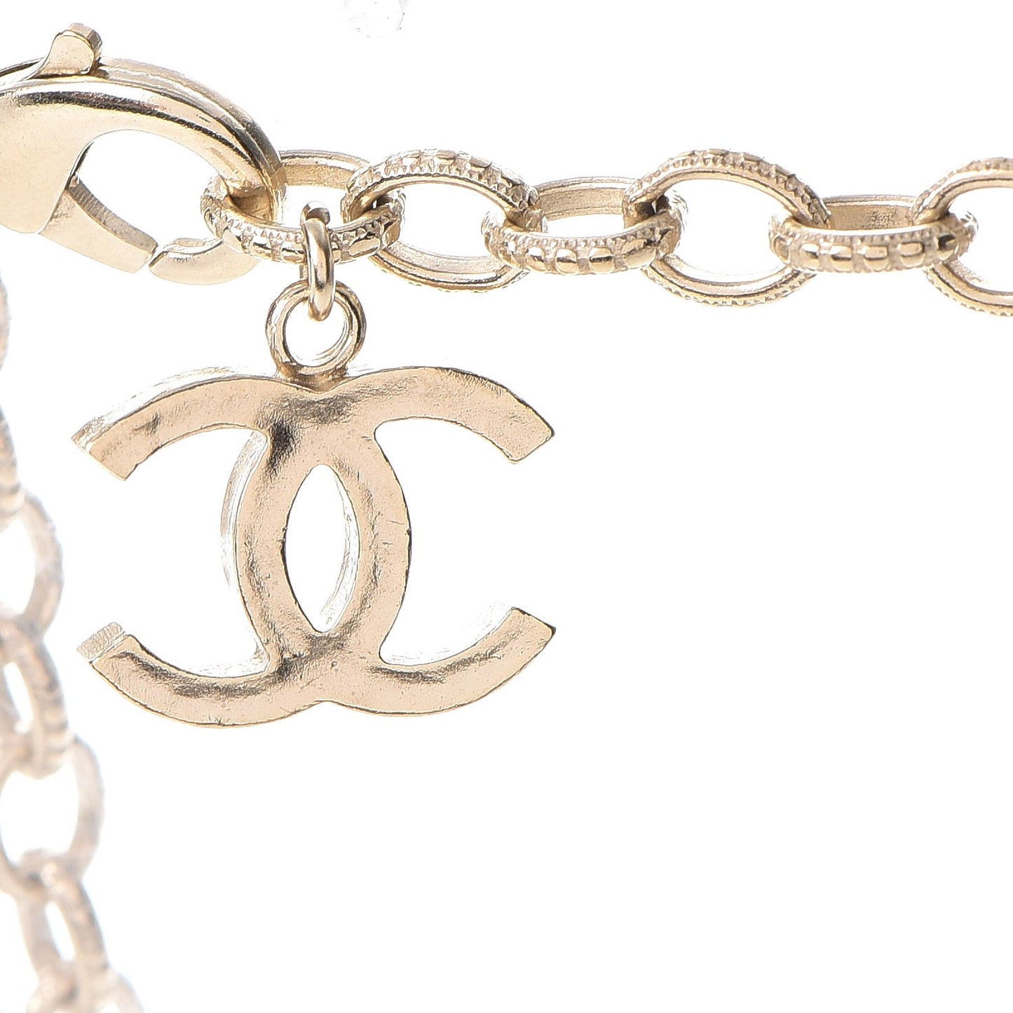 CC Coco Camellia Coin Necklace Gold