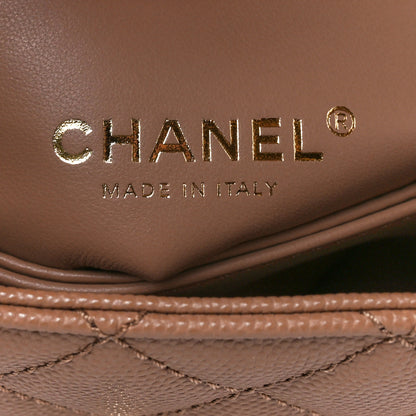 Chanel Caviar Quilted Mini Coco Handle Flap Beige 7 of 12