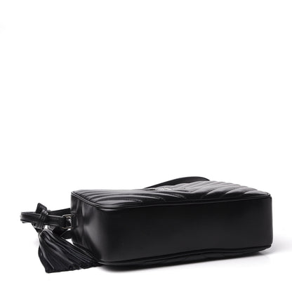 Saint Laurent Calfskin Matelasse Monogram Lou Camera Bag Black 3 of 9