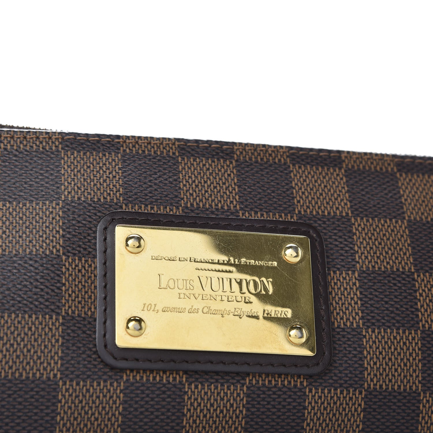 Louis Vuitton Damier Ebene Eva Clutch 9 of 10