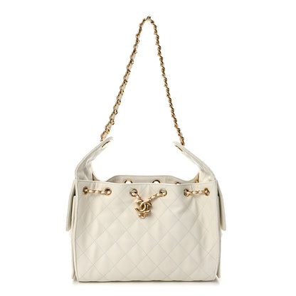 Chanel Caviar Quilted Small Chanel 25 Handbag White 1 of 10