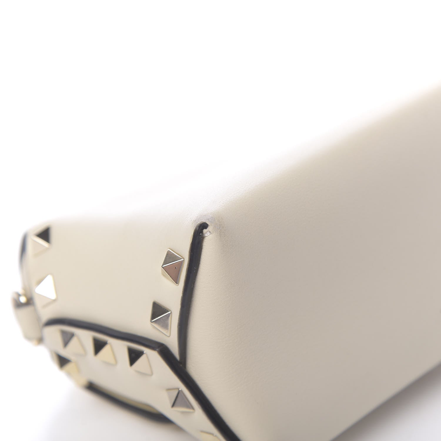 Valentino Garavani Vitello Mini Rockstud Crossbody Bag Light Ivory 9 of 11