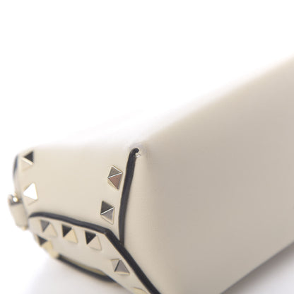 Valentino Garavani Vitello Mini Rockstud Crossbody Bag Light Ivory 9 of 11