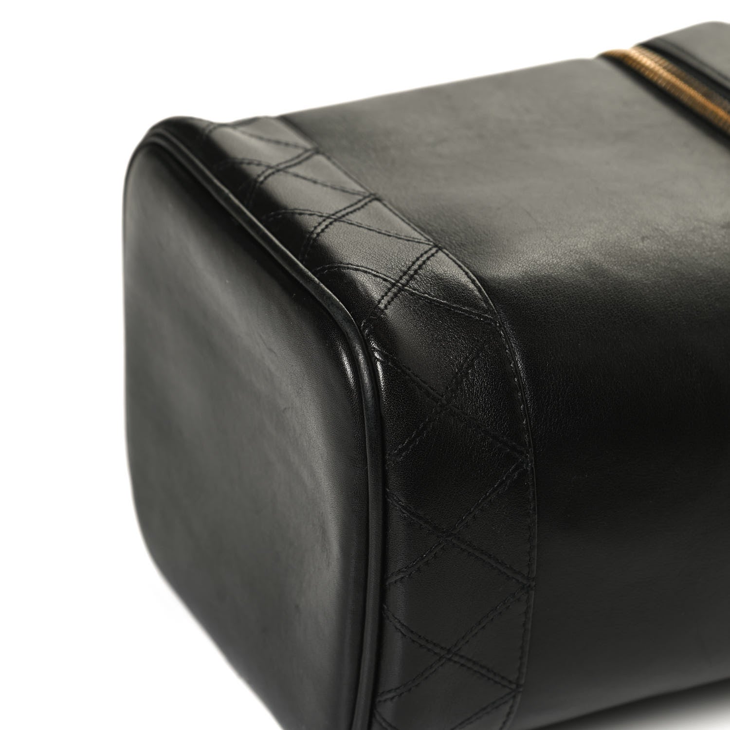 Chanel Calfskin Cosmetic Vanity Bag Black 9 of 10