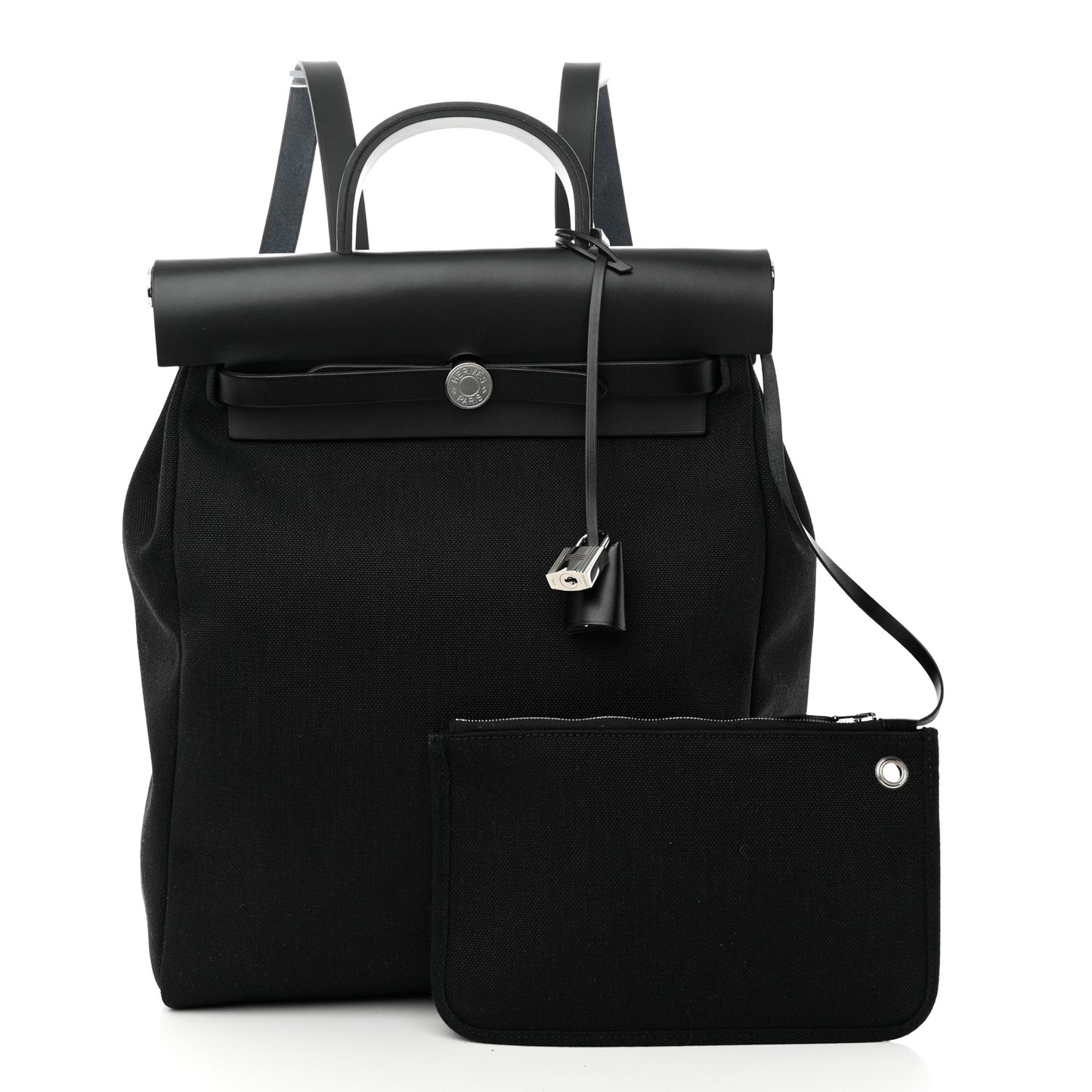 Military Toile Vache Hunter Herbag a Dos Zip Retourne Backpack Black