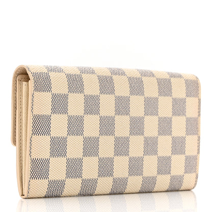 Louis Vuitton Damier Azur Sarah Wallet 3 of 9