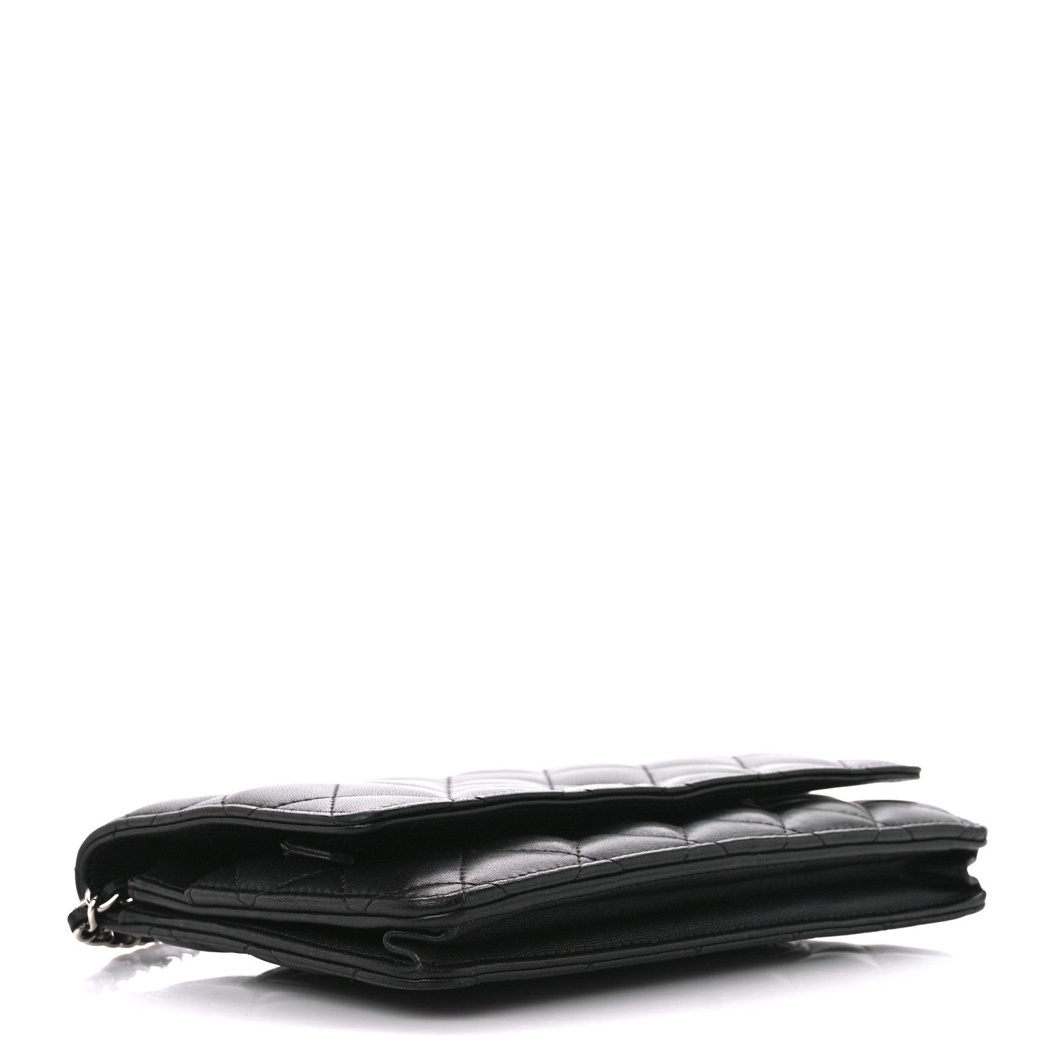 Chanel Lambskin Quilted Wallet On Chain WOC Black 4 of 11