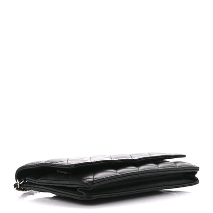 Chanel Lambskin Quilted Wallet On Chain WOC Black 4 of 11