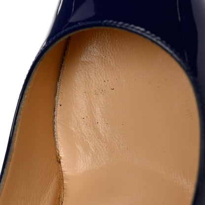 Christian Louboutin Patent Decoltish 85 Pumps 37 Encre 8 of 11