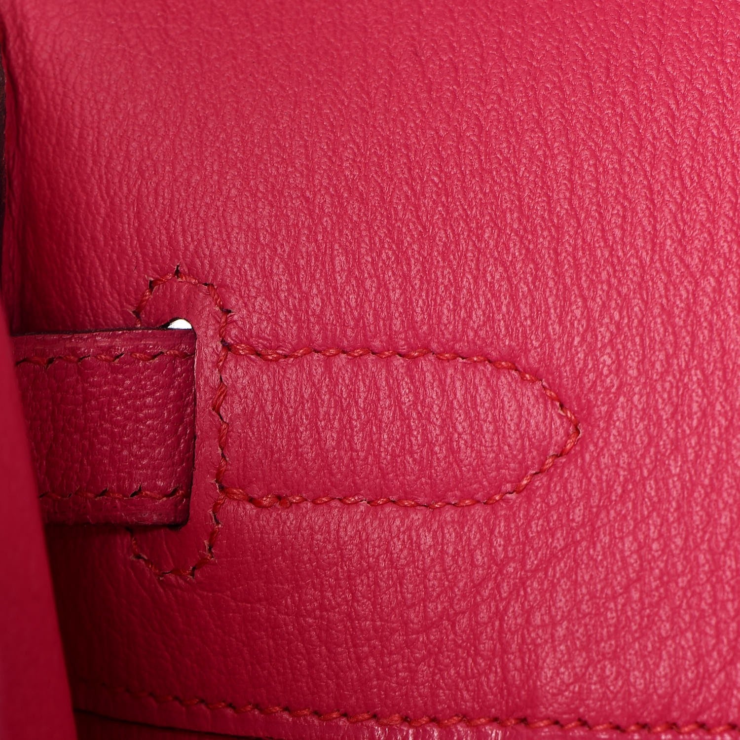 Hermes Chevre Mangalore Bi-Color Horseshoe Birkin 35 Ultraviolet Rose Tyrien 17 of 35