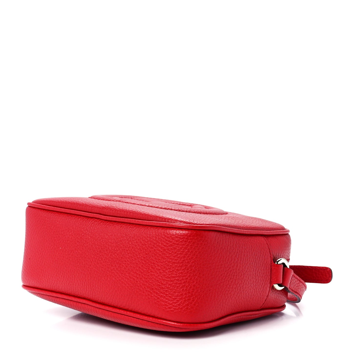 Pebbled Calfskin Small Soho Disco Bag Vibrant Red