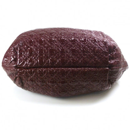 Chanel Coco Cabas Burgundy Patent 4 of 10