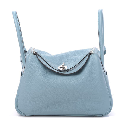 Hermes Taurillon Clemence Lindy 26 Bleu Atoll 1 of 11