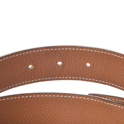 Hermes Box Togo 32mm H Belt 85 Black Gold 5 of 7