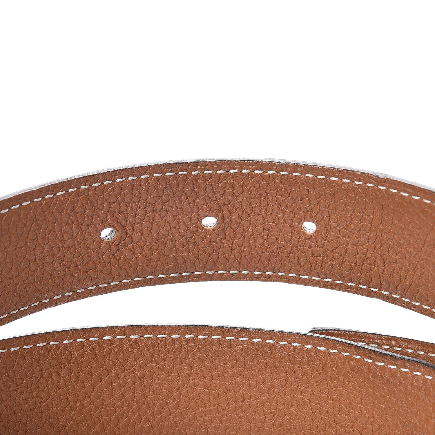 Hermes Box Togo 32mm H Belt 85 Black Gold 5 of 7