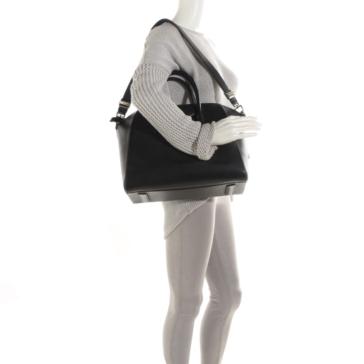 Givenchy Sugar Goatskin Medium Antigona Black 2 of 7