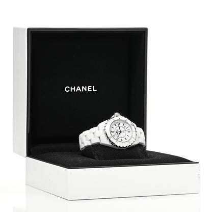Chanel Stainless Steel Ceramic 33mm J12 Quartz Watch White 5 of 5