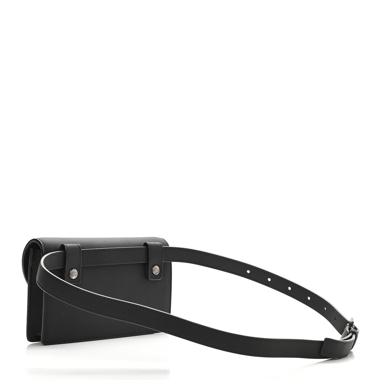 Christian Dior Ultra Matte Calfskin Saddle Belt Bag Black 2 of 7