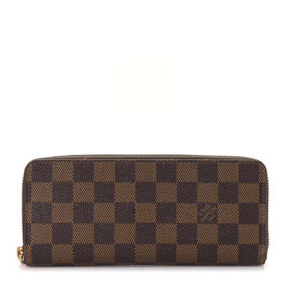 Louis Vuitton Damier Ebene Clemence Wallet Cherry 1 of 9