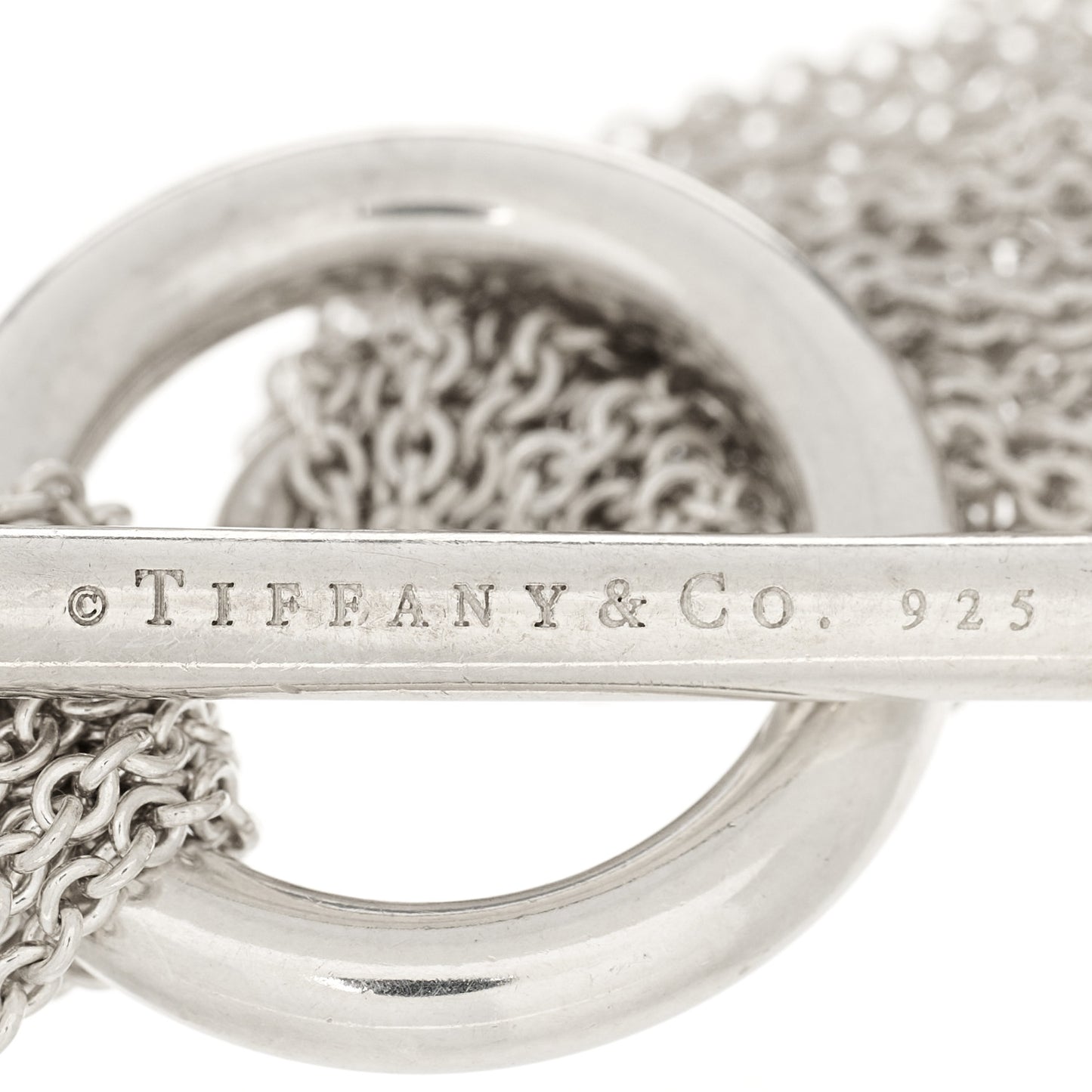 Sterling Silver Heart Mesh Bracelet