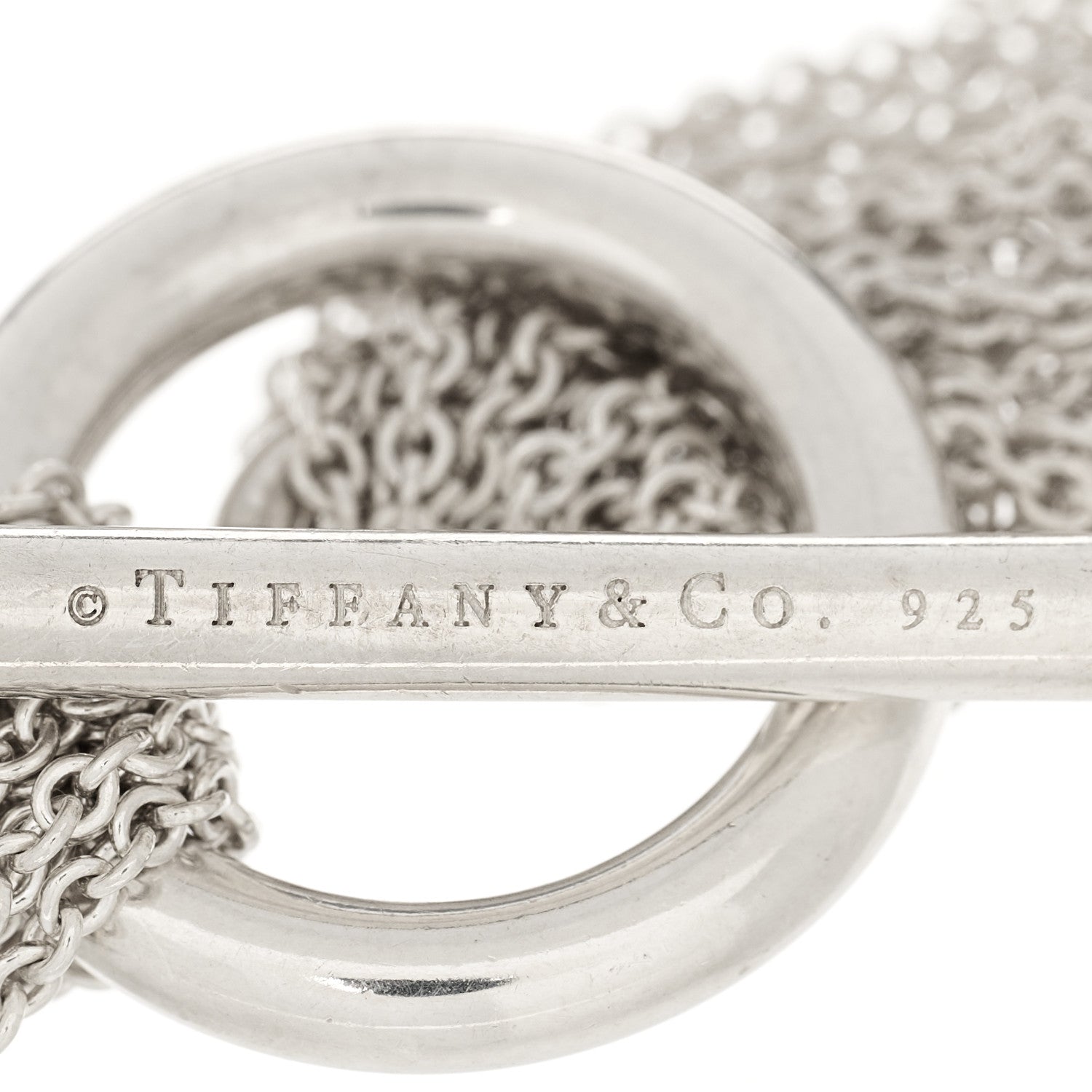 Tiffany Sterling Silver Heart Mesh Bracelet 4 of 4