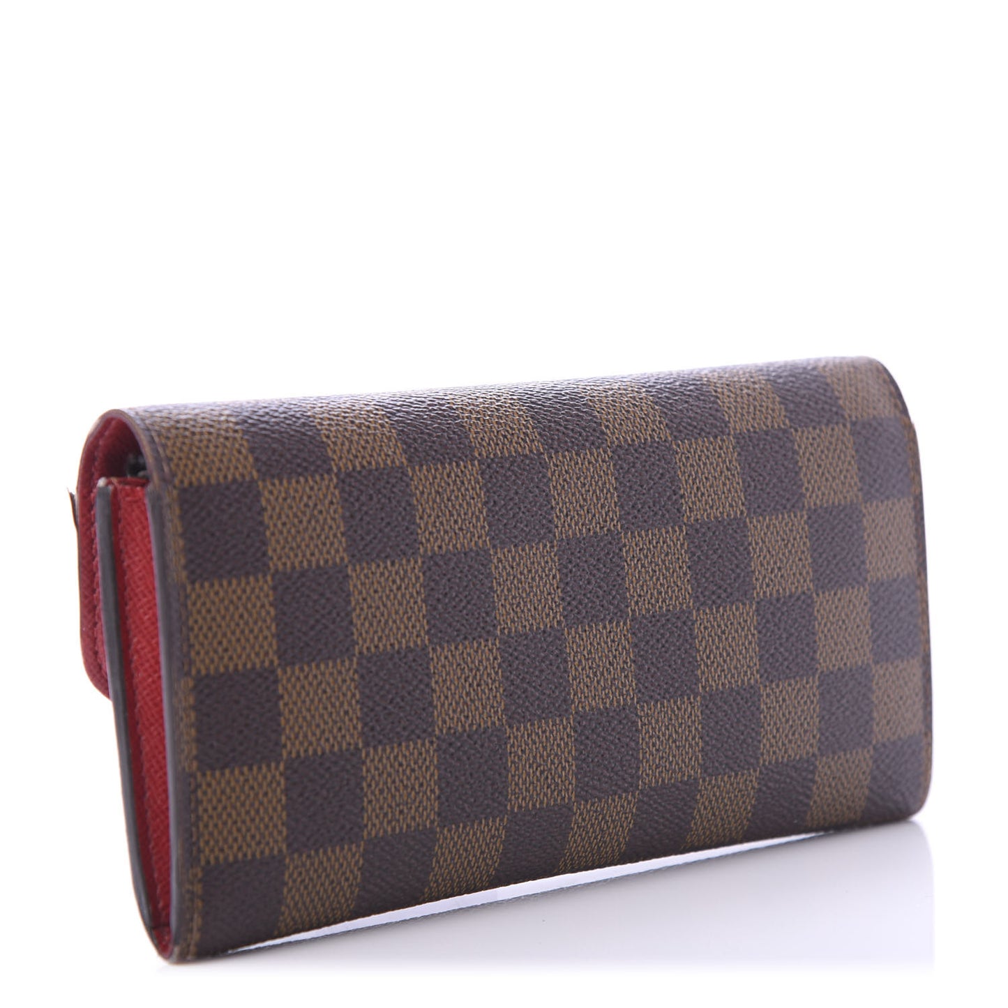 Damier Ebene Emilie Wallet Red