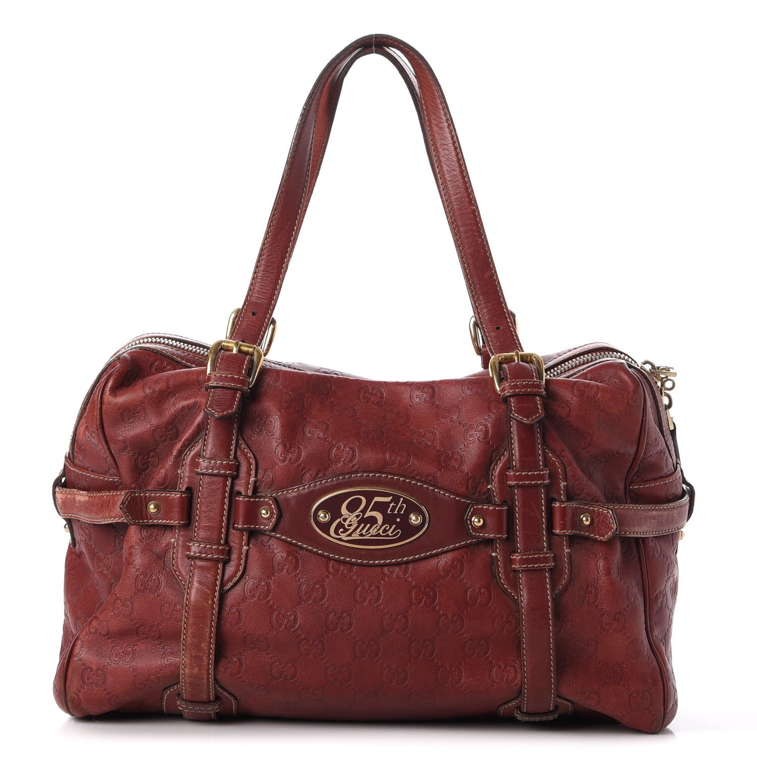 Gucci Guccissima 85th Anniversary Boston Rusty Red 1 of 23