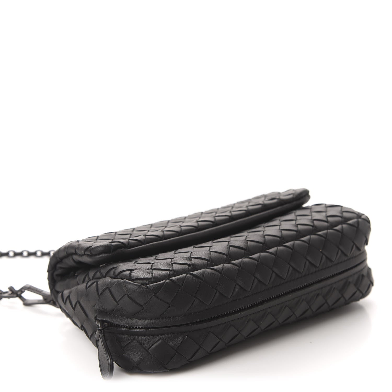 Bottega Veneta Nappa Intrecciato Mini Messenger Bag Black 4 of 10