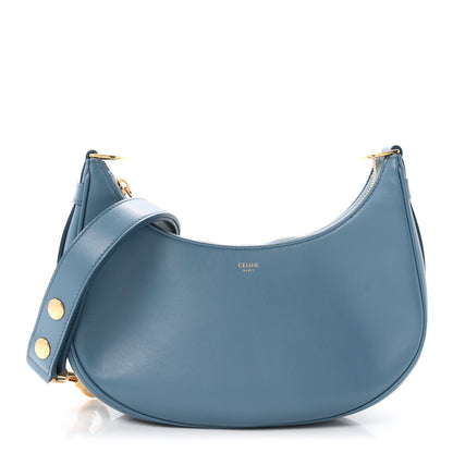Celine Smooth Calfskin Medium Strap Ava Shoulder Bag Denim 1 of 19