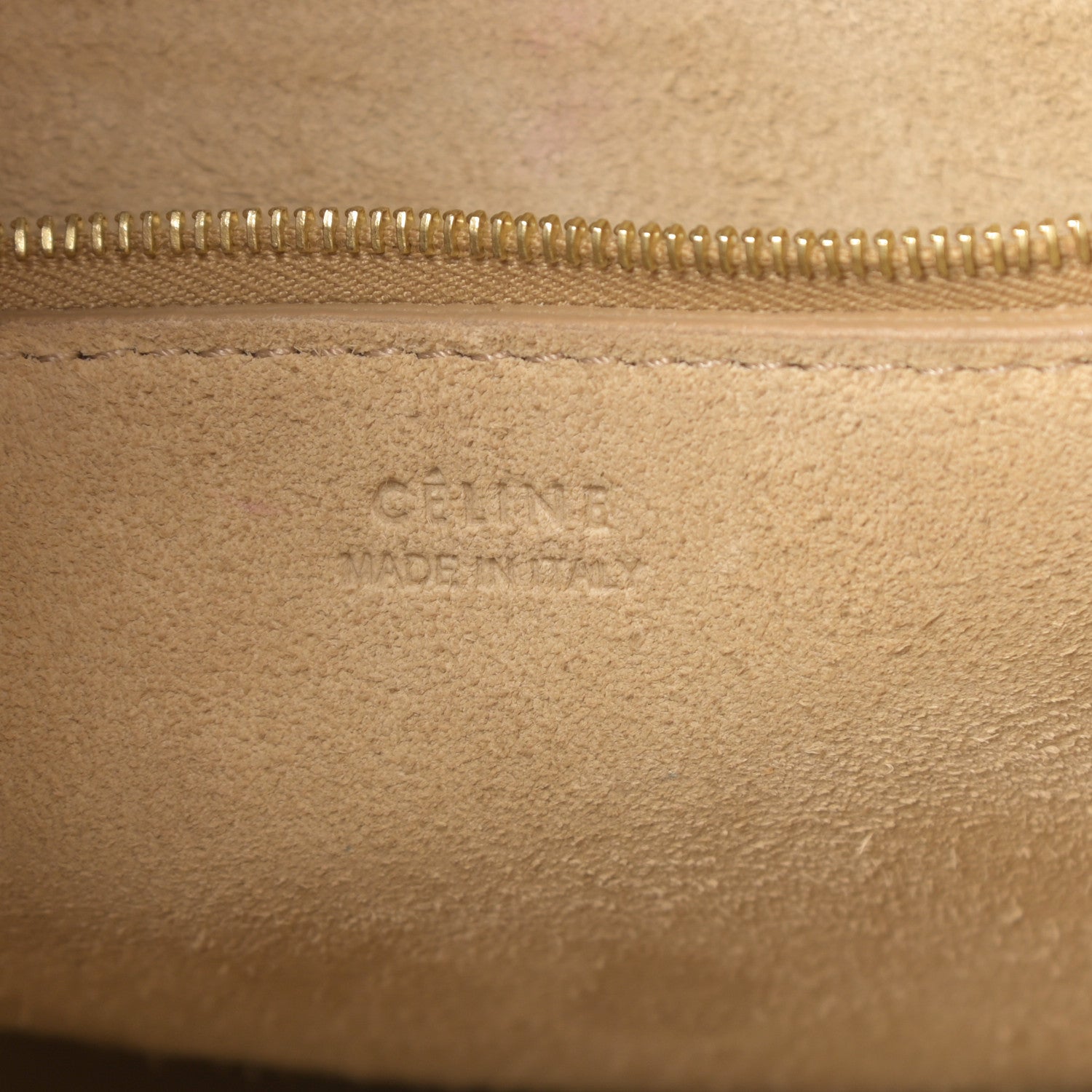 Celine Soft Grained Calfskin Sangle Bucket Bag Dune 6 of 13