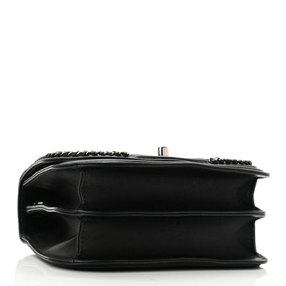 Chanel Calfskin Braided Small Chic Flap Black 3 of 9