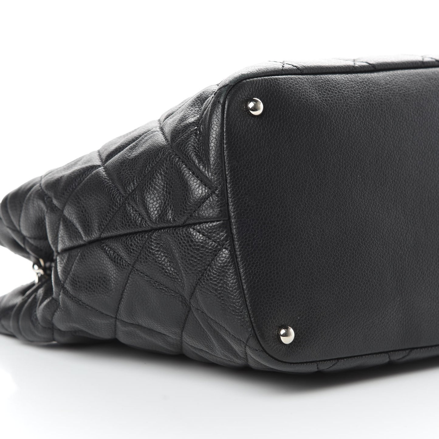 Caviar Quilted Timeless CC Soft Tote Black