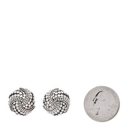 John Hardy Sterling Silver Dot Button Earrings 2 of 5