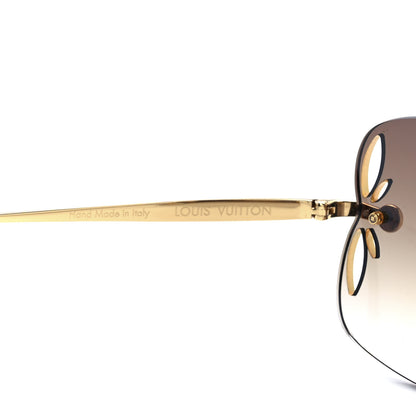 Louis Vuitton Lily Sunglasses Z0371U Brown Glitter 5 of 7