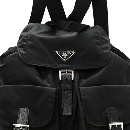 Prada Tessuto Nylon Saffiano Medium Backpack Black 8 of 11