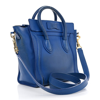 Celine Smooth Calfskin Nano Luggage Royal Blue 3 of 16