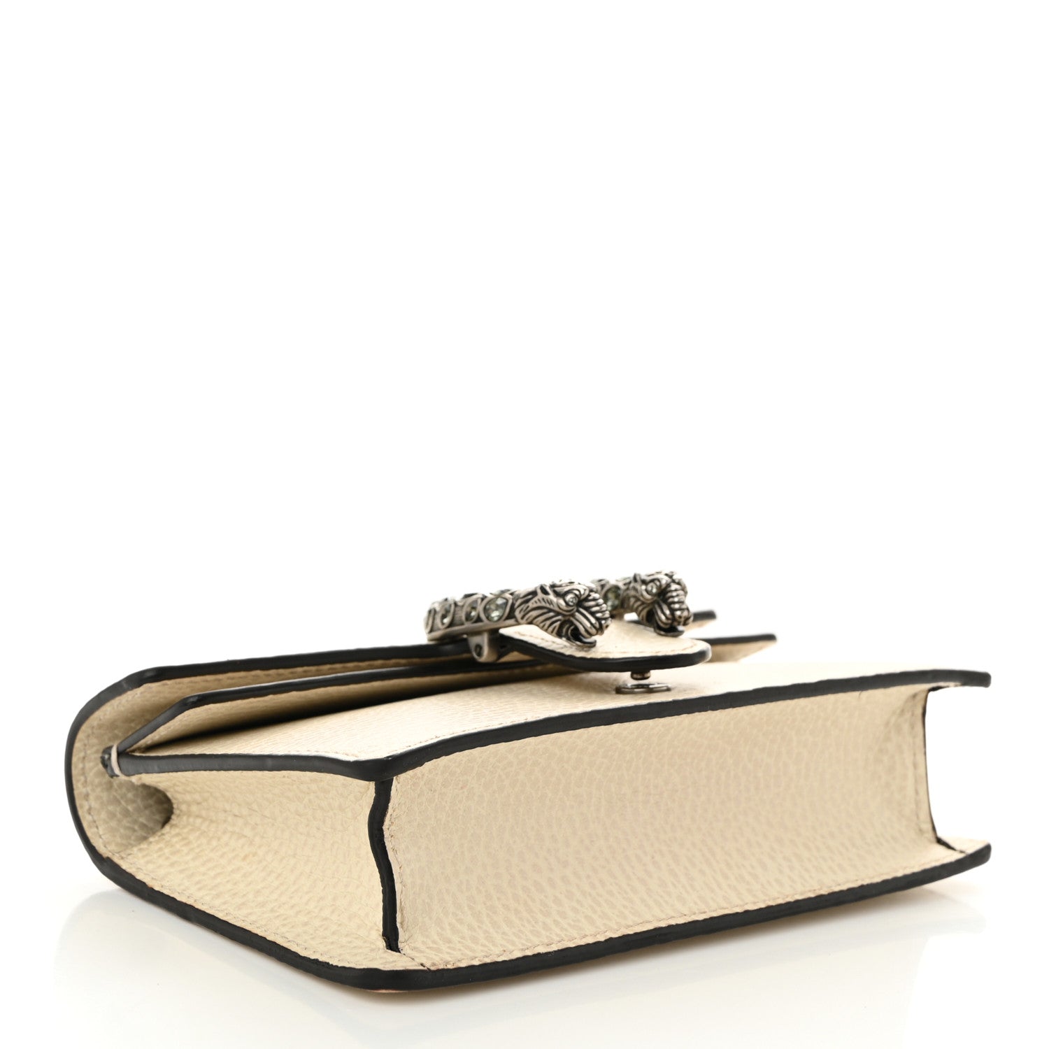 Gucci Dollar Calfskin Crystal Super Mini Dionysus Shoulder Bag Mystic White Black Diamond 4 of 10