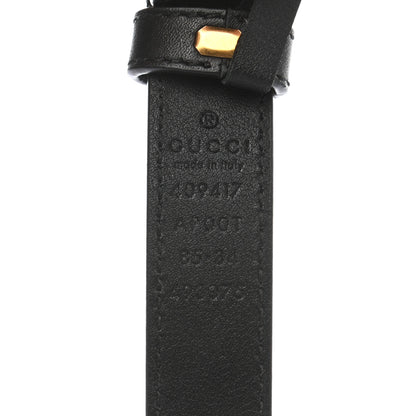 Gucci Calfskin Double G 20mm Belt 85 34 Black 5 of 7