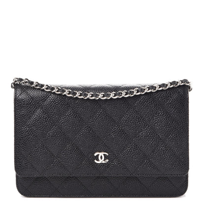 Chanel Caviar Quilted Wallet On Chain WOC Black 1 of 9