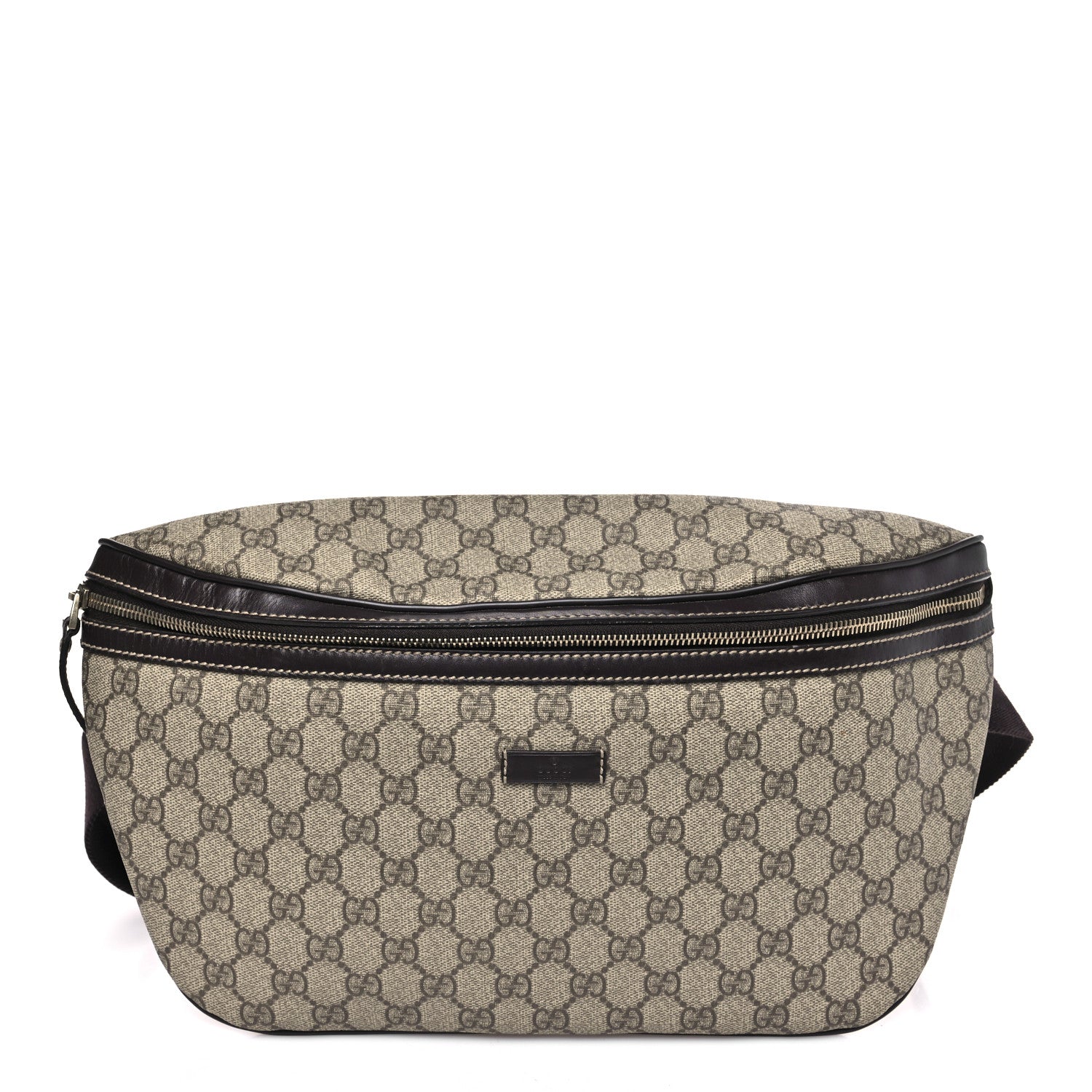 Gucci GG Supreme Monogram Belt Bag Dark Brown 1 of 10