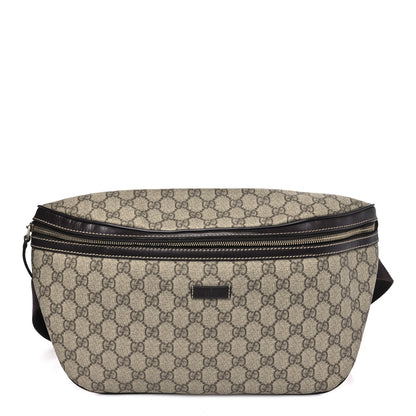 Gucci GG Supreme Monogram Belt Bag Dark Brown 1 of 10