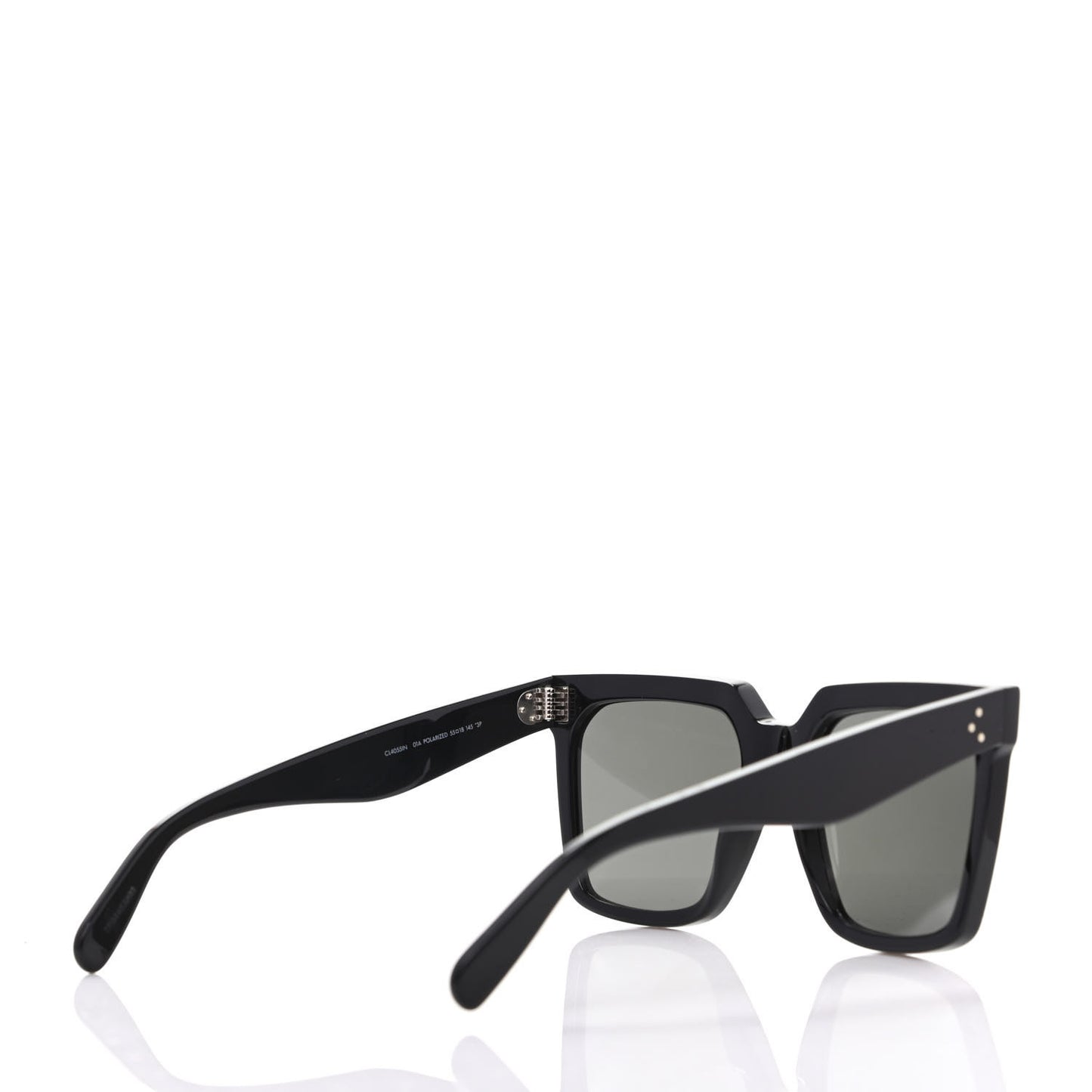Acetate Polarized Oversized Sunglasses CL4055IN Black