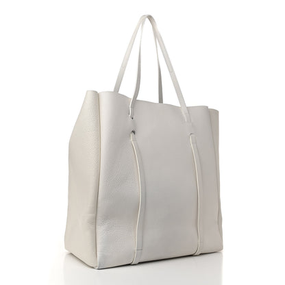 Balenciaga Smooth Calfskin Double Sided Medium Everyday Tote Optic White Black 4 of 12