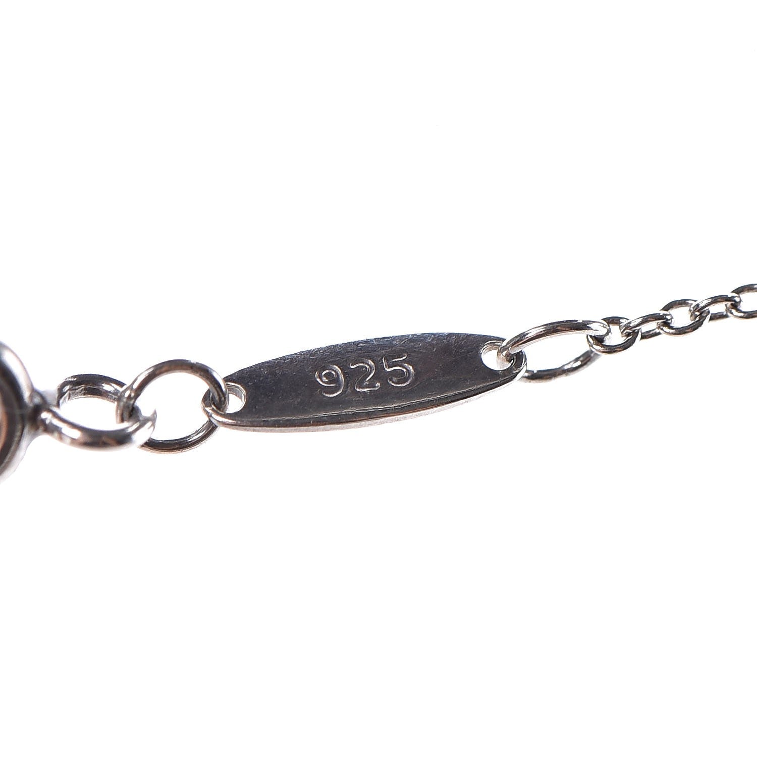 Tiffany Sterling Silver Diamond .05ct Elsa Peretti Diamonds by the Yard Pendant Necklace 8 of 8