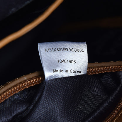 MCM Visetos Studded Small Stark Backpack Cognac 9 of 13