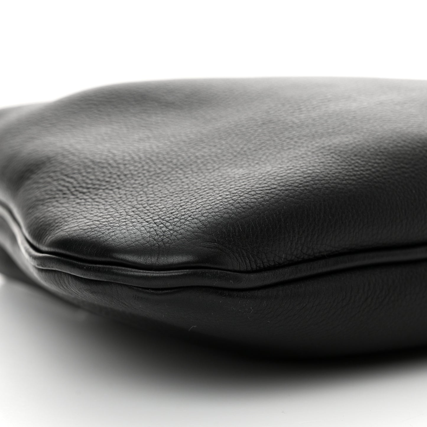 Grained Calfskin Small Everyday Shoulder Bag Black