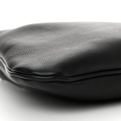 The Row Grained Calfskin Small Everyday Shoulder Bag Black 8 of 10